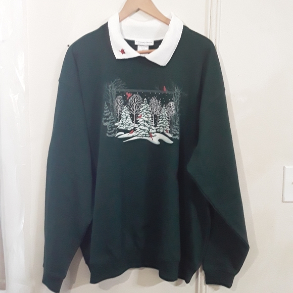 Country Store Tops - County Store Pullover Sweatshirt Christmas Winter